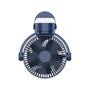Акумулаторна домакински уреди с дистанционно управление, стенен вентилатор за циркулация на въздуха с led лампа, преносим вентилатор на тавана за къмпинг B