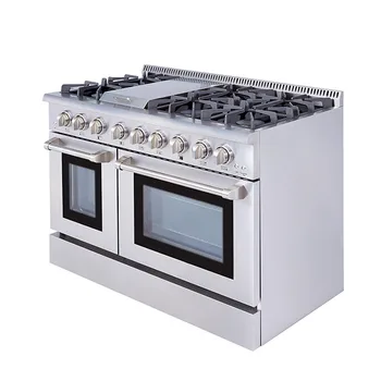 Кухненски аксесоари от неръждаема стомана, вграден 6 конфорок, LP газова печка, фурна, барбекю