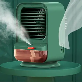 Малък преносим вентилатор на климатика акумулаторна тихо за работен плот дома