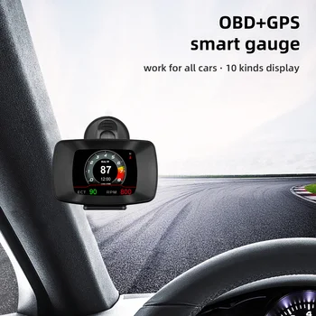 HD P13 Централен Дисплей Авто HUD GPS OBD Система Сензор за Авто Проектор за измерване на Скоростта С Тест за Ускоряване на Автомобилни Електронни Аксесоари