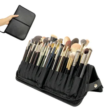 Дамски сгъваема чанта-органайзер за четки за грим, дамски пътна косметичка за козметични принадлежности, калъф за козметични инструменти, аксесоари за измиване