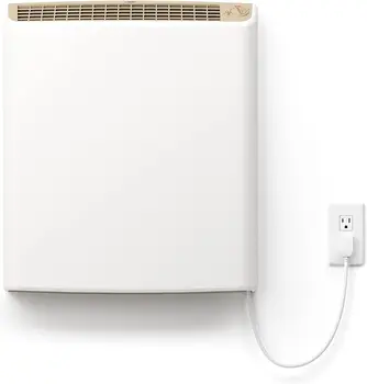 Plug-in панелни отоплителни уреди за по-големи помещения, 1000 W, отопление 24/7 защитена от сензори за сигурност, Патентована Тиха дизайн без вентилатор, Ea