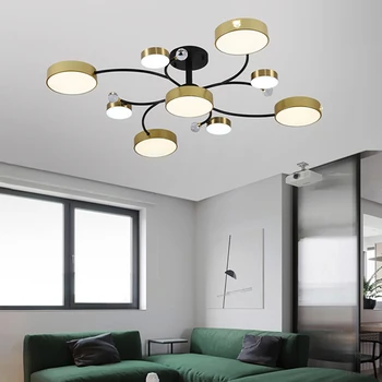 Модерен тавана лампа, полилей за всекидневната, led кристални полилеи, осветителни тела за спалнята, осветление за дома, плафониери