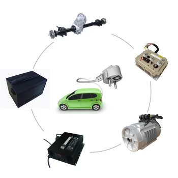 Регенеративен контролер защита на двигателя, комплект за преоборудване электромобиля 72 5000 W BLDC за низкоскоростного электромобиля