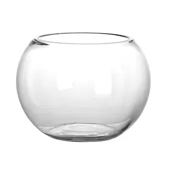 2023 Нов Прозрачен стъклен кръгъл аквариум за аквариумни растения, Хол, Офис Еко топка и Златната рибка