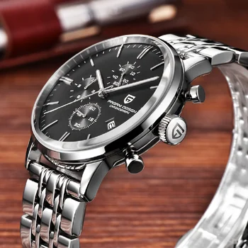 Нови мъжки часовник PAGANI DESIGN най-добрата марка за луксозни водоустойчивост на часовника от неръждаема стомана, механизъм VK67, кварцов часовник Relogio Masculino