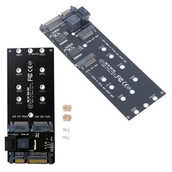 22-пинов SATA-адаптер СФФ-8643 За M. 2 U2 Kit NGFF M-Key За Slimline SAS NVME PCIe SSD SATA SSD-Адаптер За дънната платка