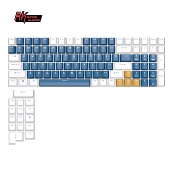 ROYAL KLUDGE 115 Клавиши Keycaps OEM два цвята Инжектиране на клавишите САМ Keycap Gamer Механична Клавиатура Key осп за Gateron Cherry MX Switch