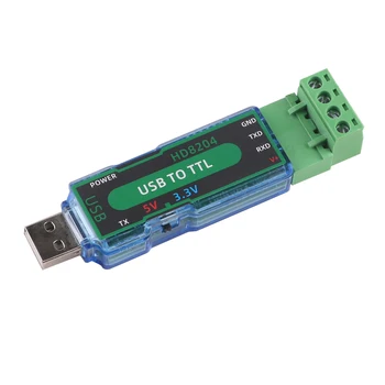 CH340 USB към UART TTL 3,3 5 Бутон за превключване сериен софтуерен конвертор адаптер