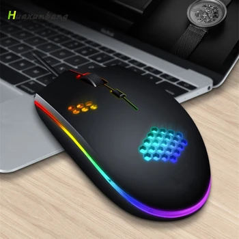 Детска мишка с led RGB подсветка, мишка за геймъри, аксесоари за настолни и преносими компютри, жилен кабел, оптични USB мишки, ергономичен Mause
