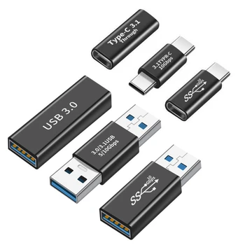 Адаптер Type C USB OTG C Женски към USB 3.1 Мъжки Конвертор Кабел Type-c Адаптер За Лаптоп, Смартфон USB-C Зарядно Устройство За Пренос на Данни