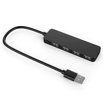 4 port хъб USB 2.0 хъб Мини разклонител за USB-адаптер станция ултра-преносим концентратор на данни USB сплитер