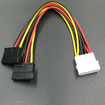 1 бр. кабел-захранващ адаптер Serial ATA, SATA и 4 Pin IDE Molex на 1/2/3 15-за контакт на твърдия диск Гореща акция по целия свят