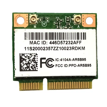 Безжична Мрежова карта Atheros AR5B95 AR9285 2,4 G 150 Mbps PCI-E, Вградена Мрежова карта Половин височина за X230 G460
