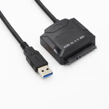 Хит на продажбите, USB-устройство, SATA22pin, кабел-адаптер за твърд диск USB3.0, кабел за пренос на данни SATA, адаптер