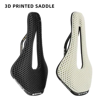 Кормило на седлото с 3D принтом, куха удобни дишащи МТБ пътен под наем, сверхлегкое нейлоновое /въглеродни влакна, седло за велоспорта, детайли на седалката