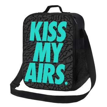 Kiss My Airs, изолирано чанта за обяд за жени, термосумка за обяд, офис, екскурзия, пътуване