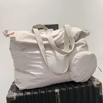 С логото 30Л Пътни чанти през рамо, упаковываемая голяма чанта-тоут, преносим, ръчно, определени за съхранение, ежедневни водоустойчива чанта с голям капацитет
