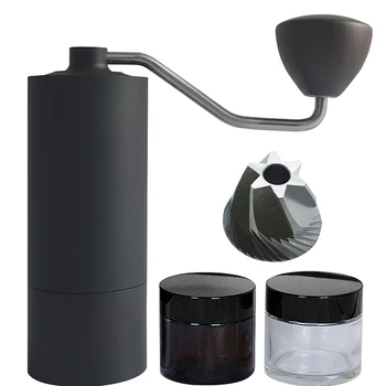 Ръчна кафемелачка CANDIMILL, мелница за зърно, портативна еспресо-машина, мини-кафемелачка за мелене на чеп от неръждаема стомана, сол, черен пипер