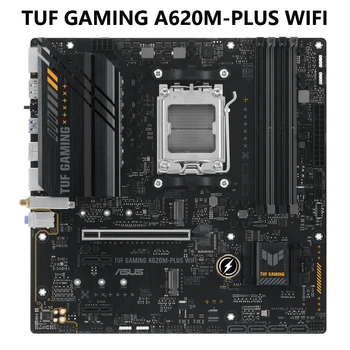 Дънна платка ASUS TUF GAMING A620M-PLUS WIFI AMD AM5 Ryzen 7000 microATX Gaming DDR5, PCIe 4.0, 2 слота xM.2, 2,5 Gb lan, Wi-Fi, 6, HDMI