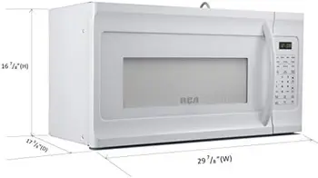 RMW1846-SS Универсална микровълнова фурна обем 1,8 куб. фута 30 см от неръждаема стомана география Hogar y cocina за дома