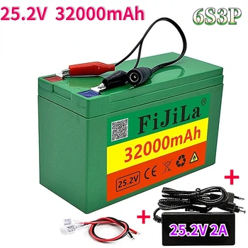 24 32.0 Ah 6s3p 18650 литиево-йонна батерия 25,2 В 32000 ма електрически велосипед, мотопед/електрическа/акумулаторна литиево-йонна батерия със зарядно устройство
