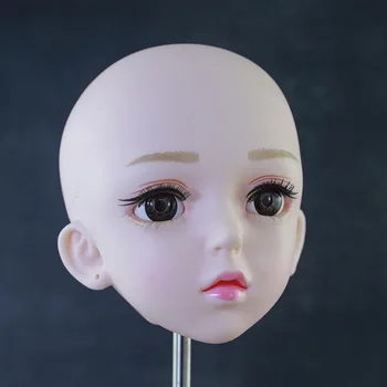 главата на куклата 60 см, с бяла кожа, 1/3 аксесоари за главата на куклата Bjd, играчки за практикуване на грим за момичета