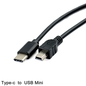 1 бр. 30 см USB Type-c щекер за Mini USB штекерный кабел Конвертор Адаптер Кабел за пренос на данни