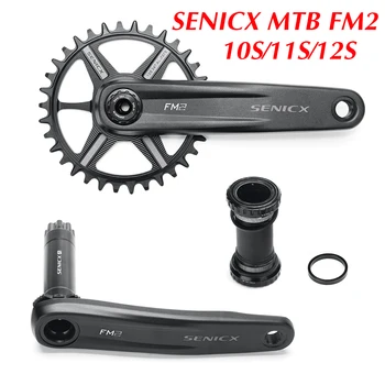 SENICX FM2 Коляновия Вал, за Директно Монтиране на Планински Коляно С по-Група За МТВ Велосипед Chainset 165 мм 170 мм, 175 мм 34T 32T на басите