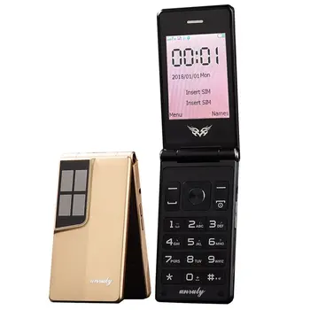 U515 Сгъваем мобилен телефон с 2.8-инчов екран отключена, голяма клавиатура Celular, евтини мобилни телефони-мида и за възрастните хора с докосване на екрана