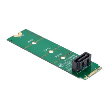 Xiwai NGFF B/M-key M. 2 за вертикален SATA 7-пинов твърд диск SSD PCBA адаптер за разширяване на дънната платка