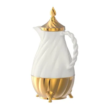 Арабски термос продължително действие със стъклена вложка, златна преносим кана за кафе, производител на термосов, стъклена бутилка за вода с гидрофлягой