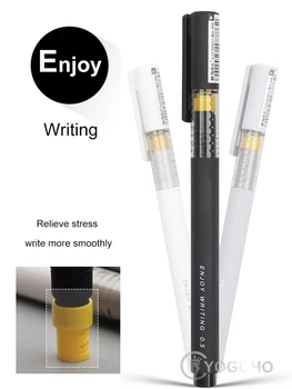 Висококачествен гел писалка enjoy writing, химикалка химикалка с черен цвят за офис, ученически пособия, детски канцеларски материали, химикалки
