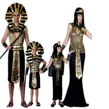 Костюми за cosplay принцесата на Египет, нов египетски фараон, на карнавалните костюми за Хелоуин за възрастни и деца, кралски костюм на Клеопатра за момичета