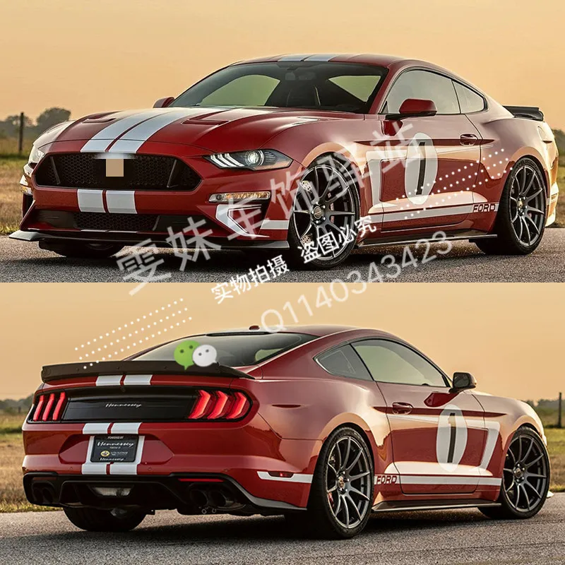 Автомобилни стикери за модификация на купето Ford Mustang GT автомобилни стикери MUSTANG 2019 персонализирани стикери за състезания . ' - ' . 3