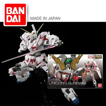 Origianl BANDAI АНИМЕ RG 1/144 Модел Gundam RX-0 ЕДНОРОГ Съберат Модел Фигурки Робот Играчка за Коледен подарък
